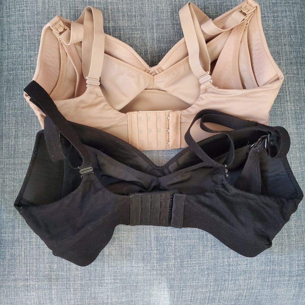 KINDRED BRAVELY Minimalist Hands-Free Pumping/Nursing Plunge Bras Size Small